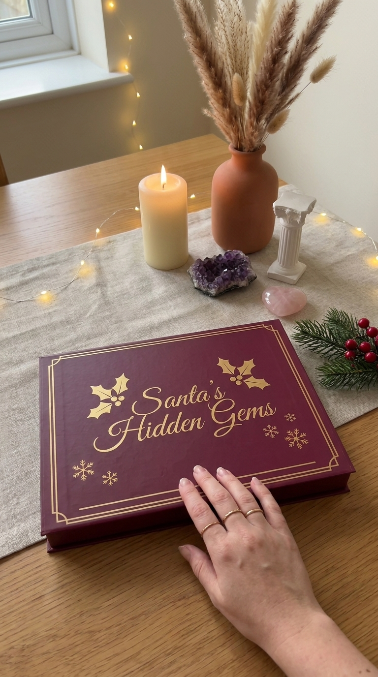 Santa's Hidden Gems gift box closed
