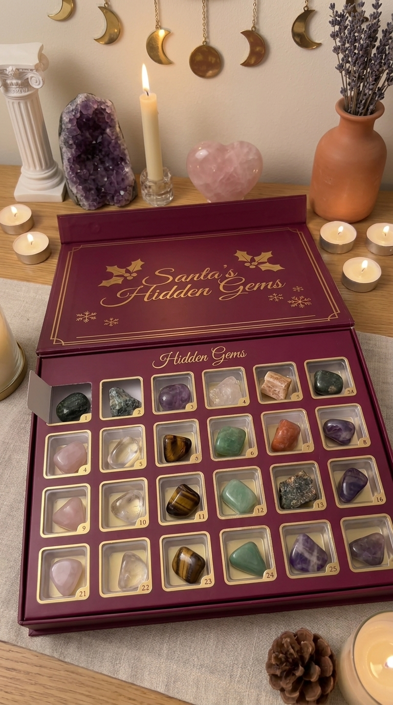 All 24 gemstones in the Santa's Hidden Gems calendar